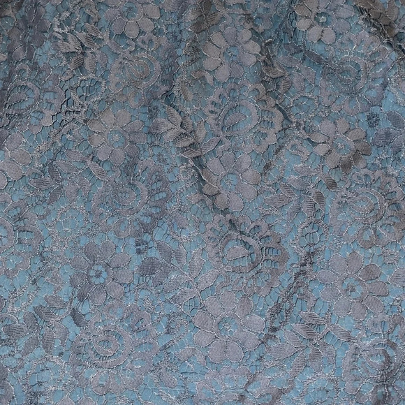 NWT new Madewell Lace feminine Flutter-Sleeve Dress in dusty Blue size 2 - Picture 5 of 11